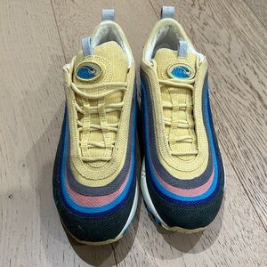 Nike Kids Sneakers in Yellow, Blue, and Pink